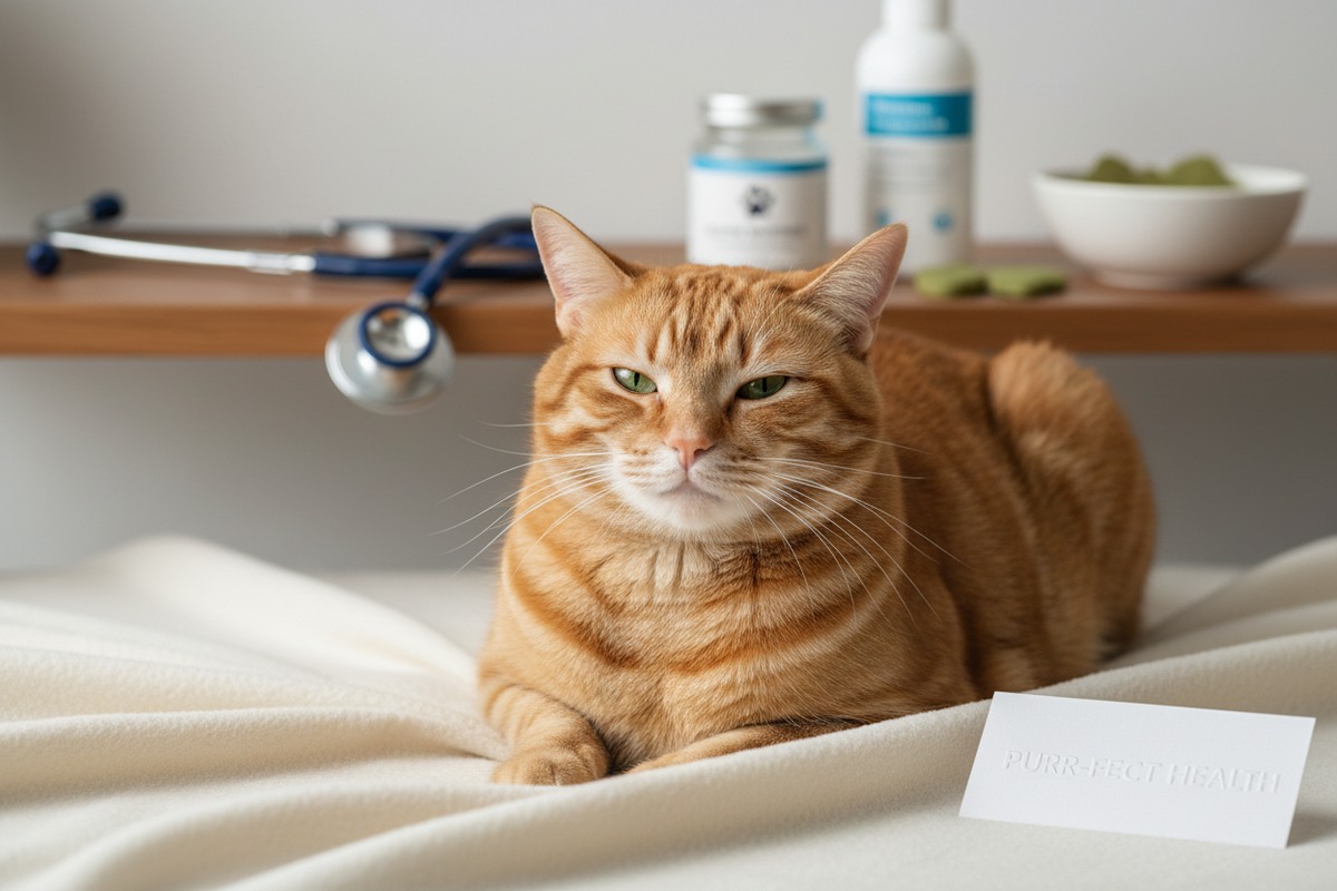 Cat healthcare put cat in it